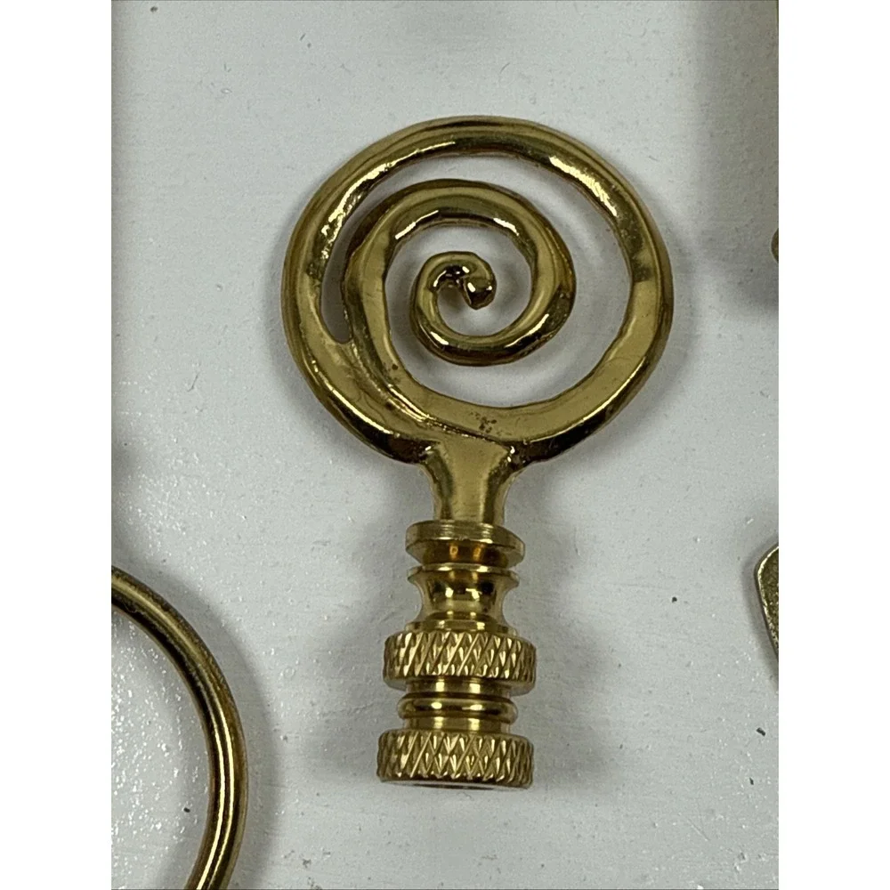 Vintage Solid brass lamp shade finals parts various brass lamp finials